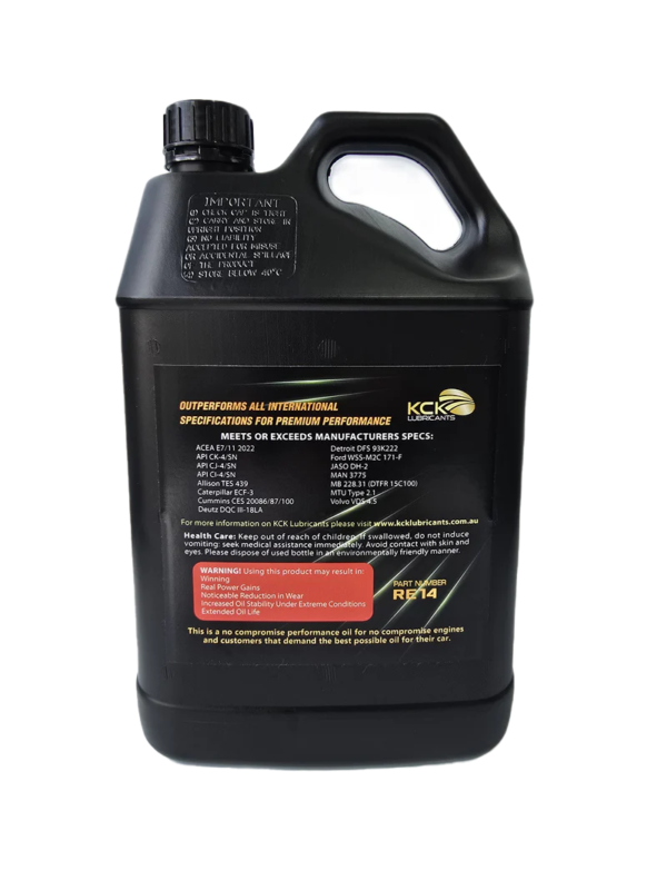 15w40 CK-4 High Performance Diesel Engine Oil - RE14 - Image 3