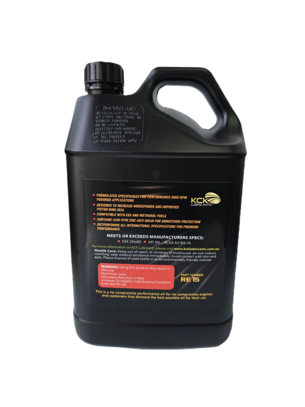 25w60 Performance Engine Oil - RE15 - Image 3